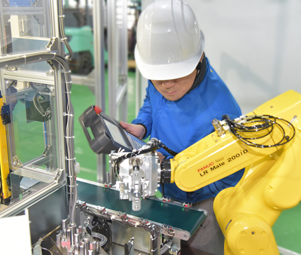 生産工程の一部を自動化